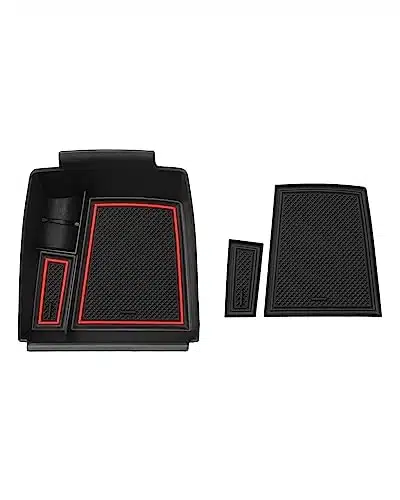 Autorder Center Console Organizer for Kia NIRO Accessories Armrest Storage Box Secondary Insert Tray with Color Mats