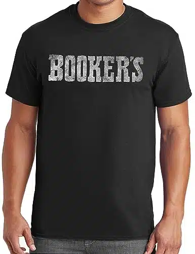 Booker's Bourbon Whiskey Kentucky Vintage Black T Shirt for Men (XL, Bookers Black)