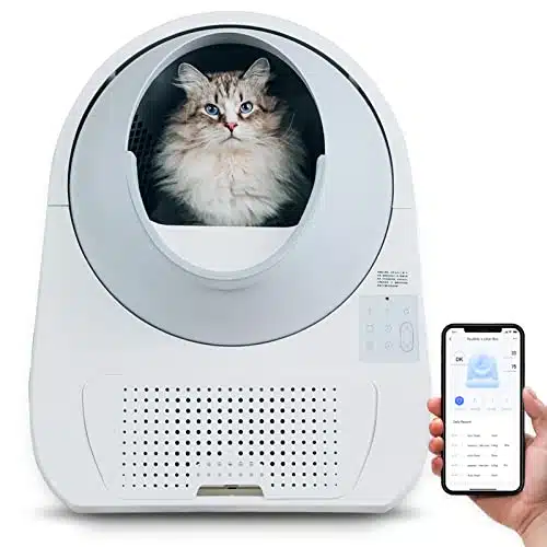 CATLINK Automatic Self Cleaning Cat Litter Box with APP, Odor Control, Health Monitoring, Liners and Carbon Filter Box Included for Multiple Cats, Extra Large (Luxury Pro)