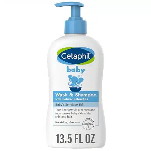 Cetaphil Baby Wash & Shampoo with Organic Calendula, Tear Free, Paraben, Colorant and Mineral Oil Free, Fl. Oz