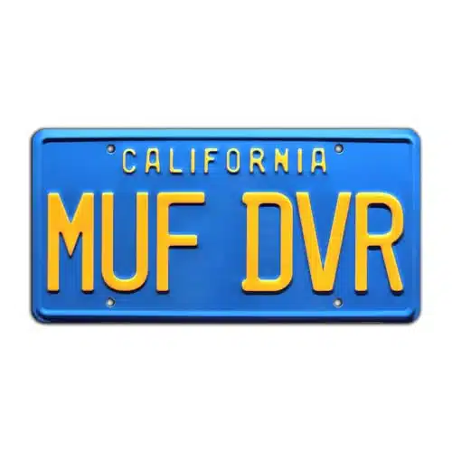 Cheech & Chongs Up in Smoke  MUF DVR  Metal Stamped License Plate