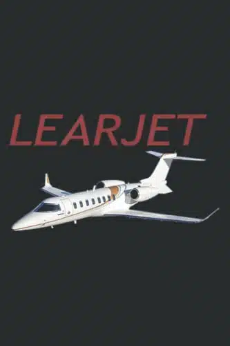 Learjet Airplane Flying Pilot Daily Planner Undated DailyJournal, Daily Task Planner Notebook, x , Pages