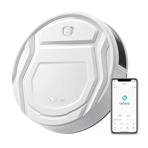 Lefant Robot Vacuum Cleaner, Tangle Free, Strong Suction, Slim, Low Noise, Automatic Self Charging, Wi FiAppAlexa Control, Ideal for Pet Hair Hard Floor and Daily Cleaning,