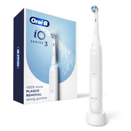 Oral B iO Series Electric Toothbrush with () Brush Head, Rechargeable, White