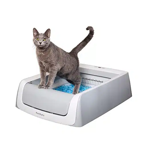 PetSafe ScoopFree Crystal Pro Self Cleaning Cat Litterbox   Never Scoop Litter Again   Hands Free Cleanup With Disposable Crystal Tray   Less Tracking, Better Odor Control   I