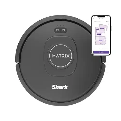 Shark RVatrix Robot Vacuum with Self Cleaning Brushroll for Pet Hair, No Spots Missed on Carpets and Hard Floors, Precision Home Mapping, Wi Fi BlackSilver, Quarts