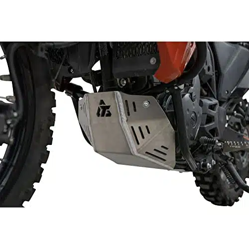 Tusk Aluminum Skid Plate Silver for KLR