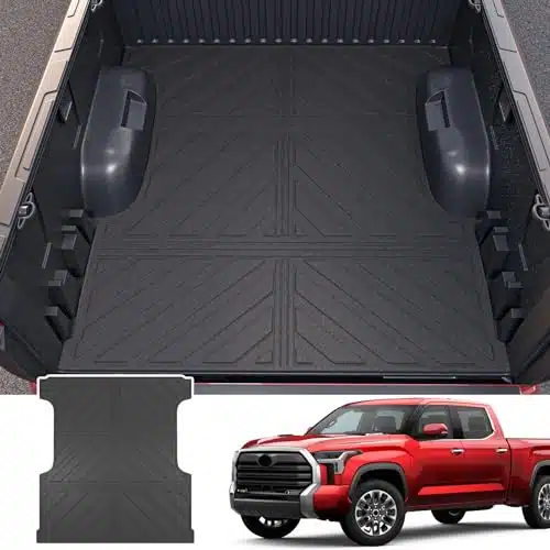 powoq Truck Bed Mat Compatible with Toyota Tundra FT Truck Bed Liner Cargo Mat TPE Cargo Liner Replacement for Toyota Tundra Accessories(Upgrade FT Bed Mat)